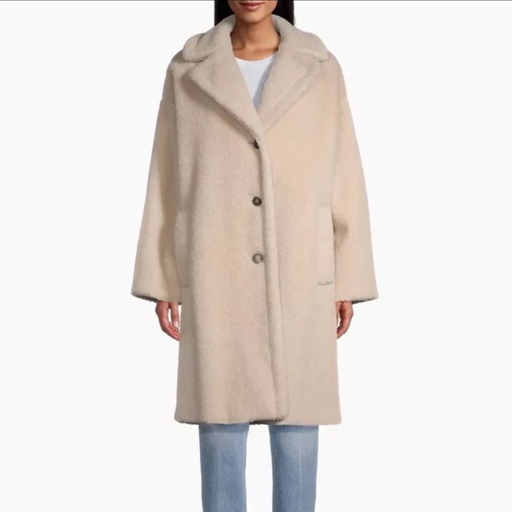 Weekend Max Mara Veber Sherpa Coat Jacket, Size-16
